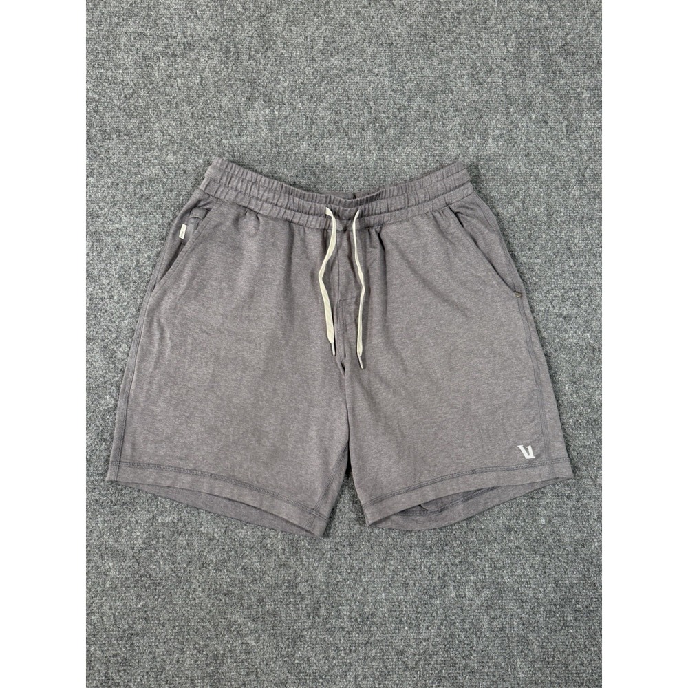 Vuori Ponto Performance Shorts Men's Small Gray DreamKnit Athletic Lounge 7"